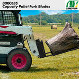 2 Packs 3000lbs 42" Pallet Forks blade for Tractors & Skid steer loader Attachment