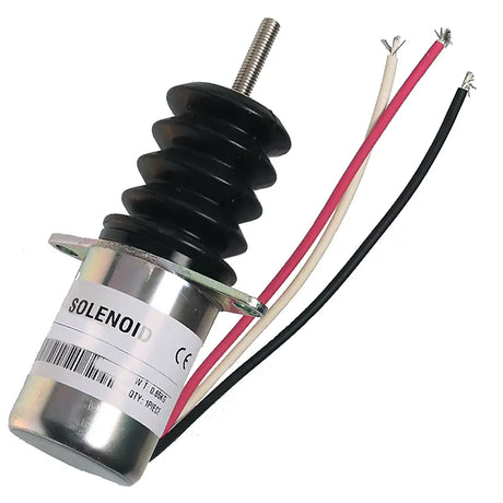 12V Fuel Shut Off Solenoid AM124379 For John Deere Wheel Loader 544G 624G 644G