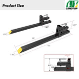 clamp on pallet forks size