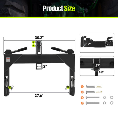 3 point hitch quick hitch