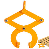 Pallet Puller, 1T/2205 LBS Heavy Duty Steel Single Scissor Yellow Clamp, 4.3 Inch Jaw Opening and 0.5 Inch Jaw Height, Hook Pulling Hoisting Tool for Forklift Chain, Yellow