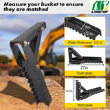 27" Backhoe Thumb 1/2" Steel Plate Excavator Universal Claw for Tractor