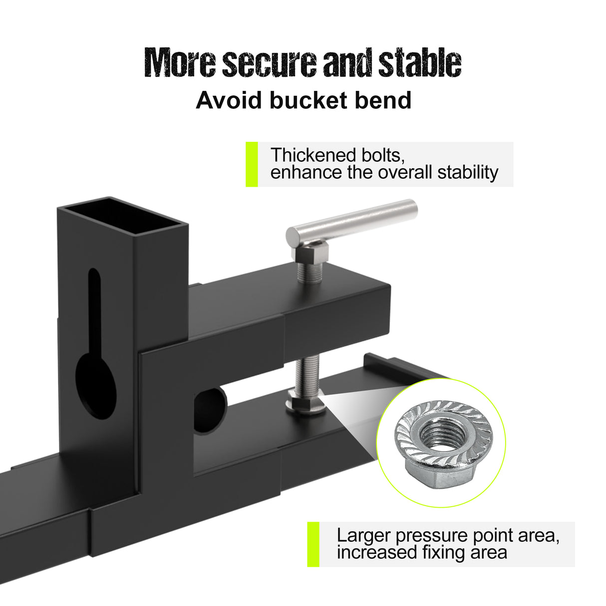 clamp on pallet forks more secure and stable