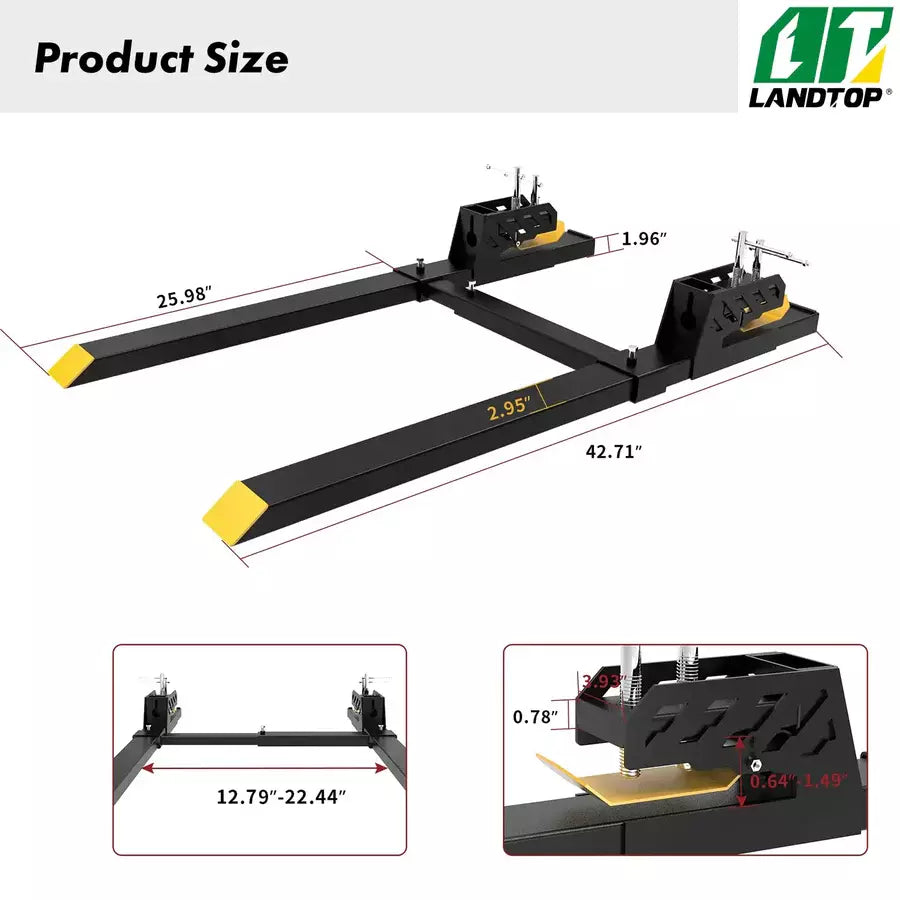 clamp on pallet forks for sale