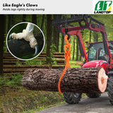 Log Skidding Tongs, 18 inch 2 Claw Log Lifting Tongs, Heavy Duty Rotating Steel Lumber Skidding Tongs, 772 lbs/350 kg Loading Capacity, Log Lifting, Handling, Dragging & Carrying Tool