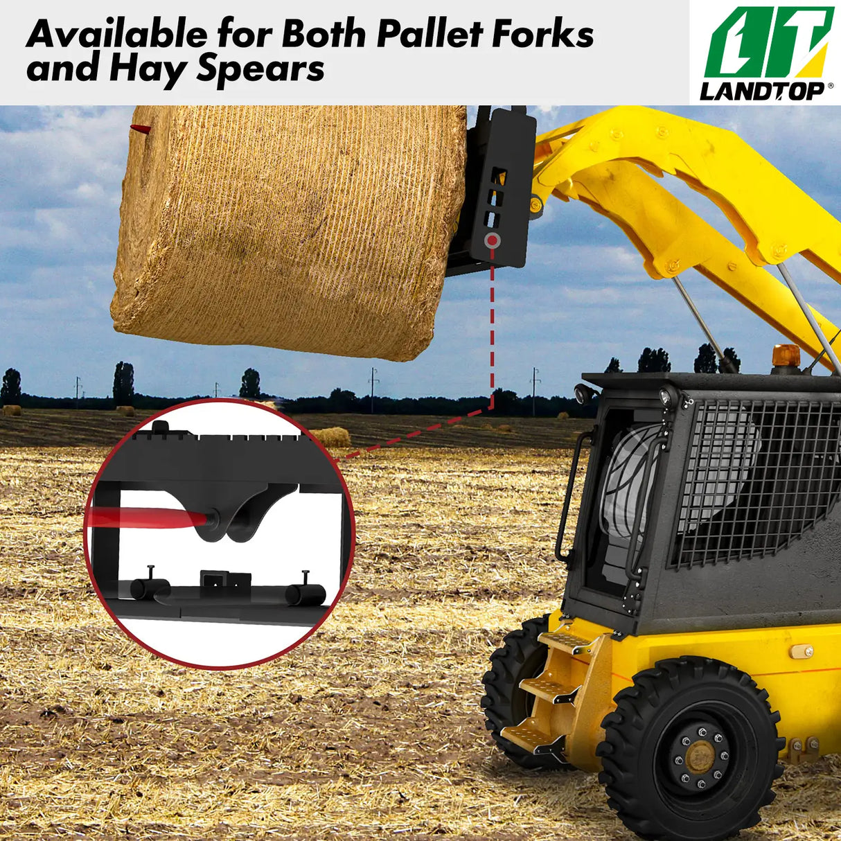 4000lbs Pallet Fork Attachment With 45" Pallet Fork Frame & 48" Pallet Fork Blades