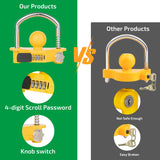 Universal Coupler Lock Trailer Locks Ball Hitch Trailer Hitch Lock Password lock