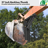 27" Backhoe Thumb 1/2" Steel Plate Excavator Universal Claw for Tractor
