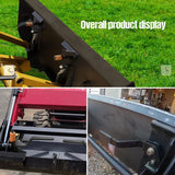 Universal Skid Steer Quick Tach Conversion Adapter Bobtach Latch Box Weld On QTK Tractor Front Attachment for Buckets Plows Forks