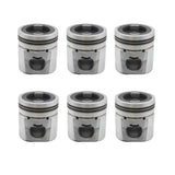 6 Pcs Piston 3948465 for Cummins 6BT ISB QSB 5.9L