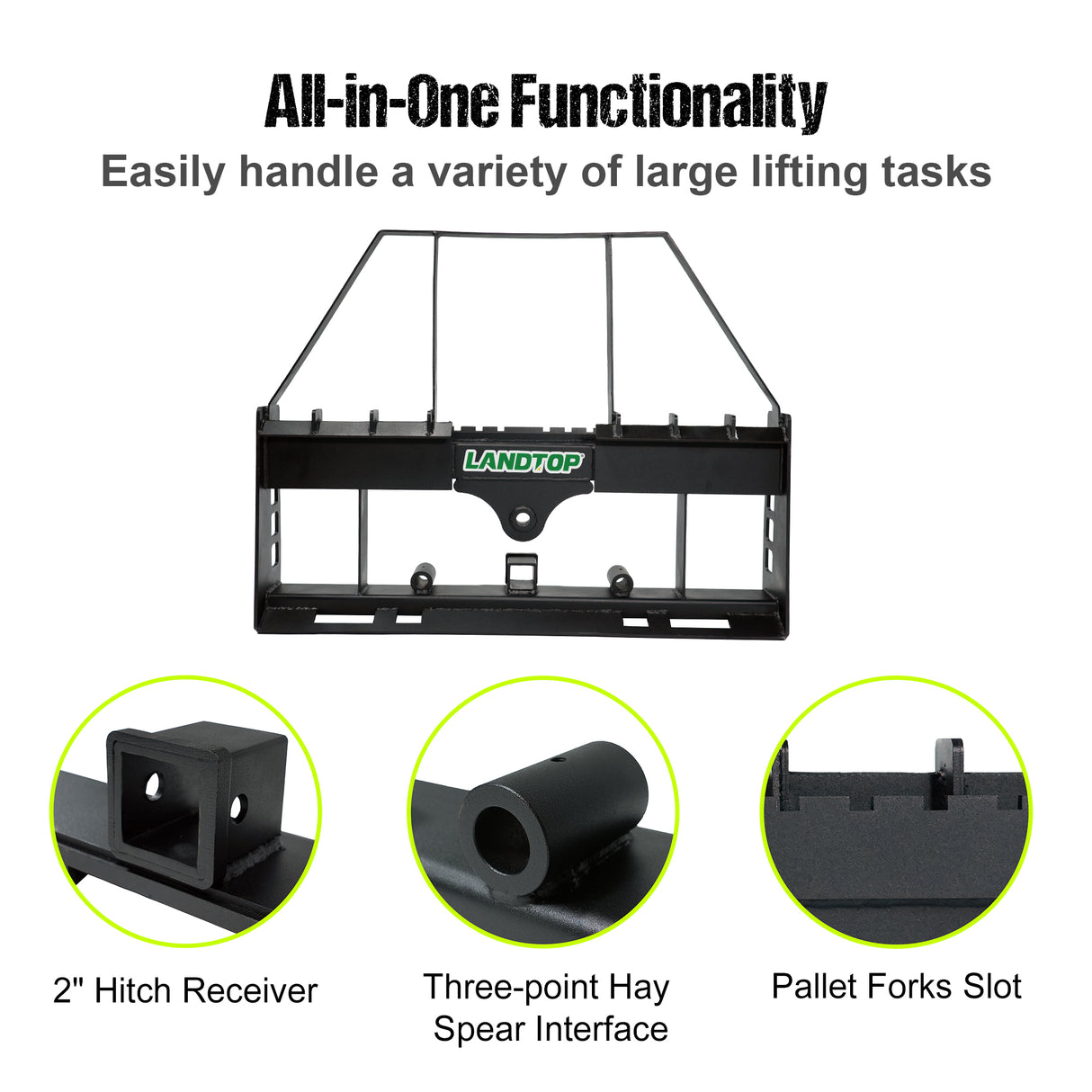 3000lbs 45" Pallet Forks Frame Attachment