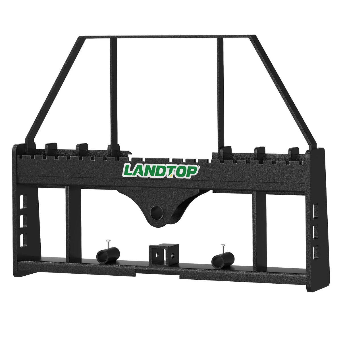 4000lbs 45" Pallet Forks Frame Attachment With Head Rack & 2 Inch Receiver Hitch & Spear Sleeves