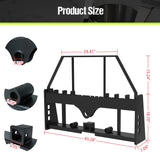 4000lbs 45" Pallet Forks Frame Attachment With Head Rack & 2 Inch Receiver Hitch & Spear Sleeves