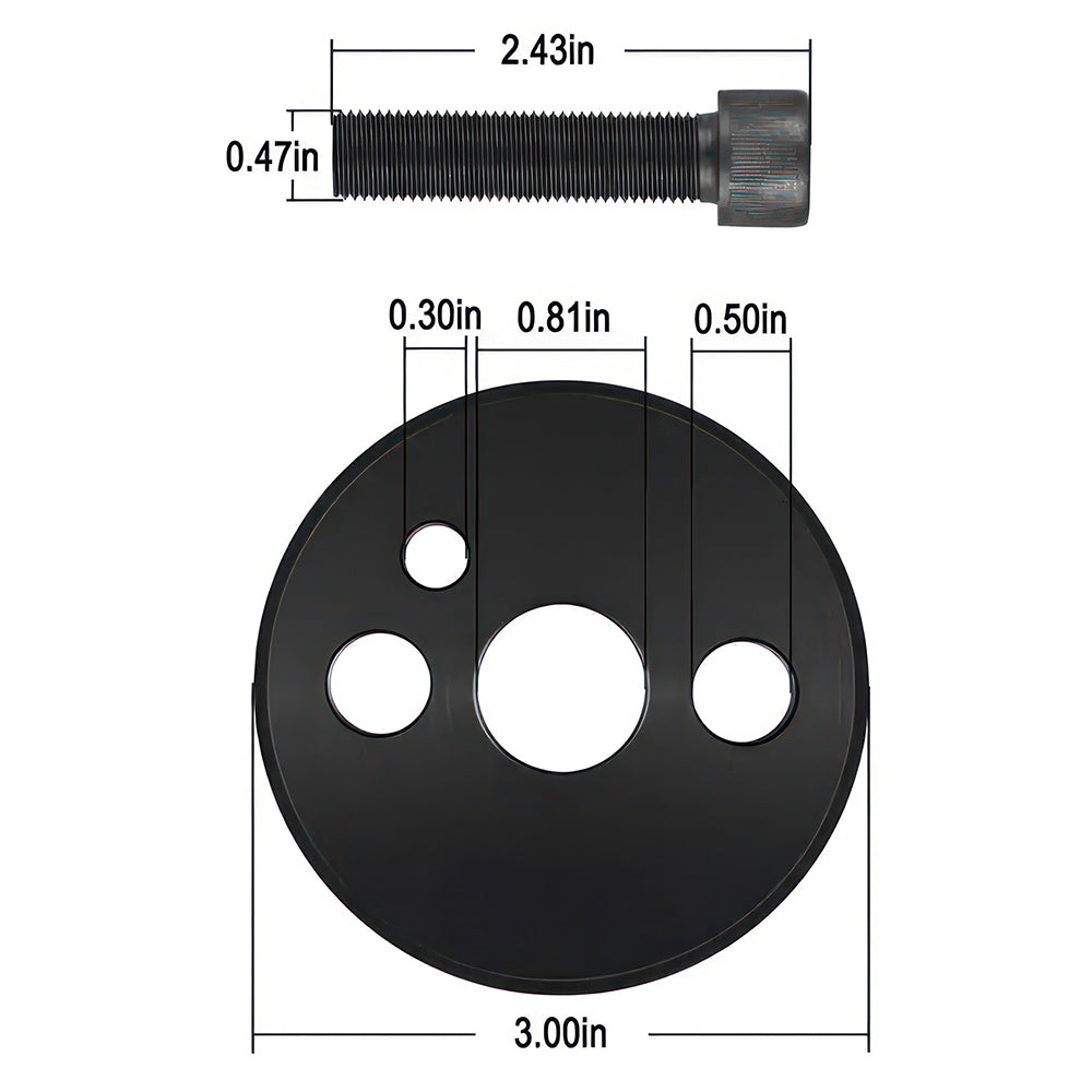 Front Cover Crankshaft Seal & Wear Sleeve Installer Tool 3824498 3824500 for Dodge Cummins Engine 3.9L 5.9L 6.7L