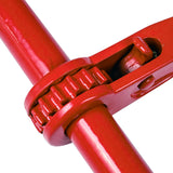 Ratchet Load Binder Chain Equipment Tie Down Rigging 1/4-5/16 Inch Red 4 Pack