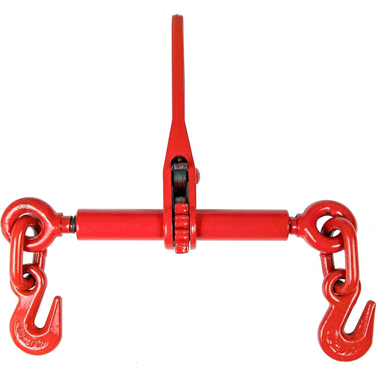 Ratchet Load Binder Chain Equipment Tie Down Rigging 1/4-5/16 Inch Red 4 Pack