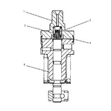 Check Valve 1W-6987 For Caterpillar Wheel Tractor Scraper 657EPP 627F 615 657E