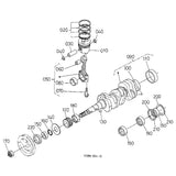 Crankshaft 16414-23013 for Kubota Engine D1703 Tractor L2900DT L2900F L3010DT L3010F L3300DT L3300F L3410DT