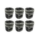 6 pcs Piston 4019886 for Cummins Engine 6CTA ISC QSC 8.3L