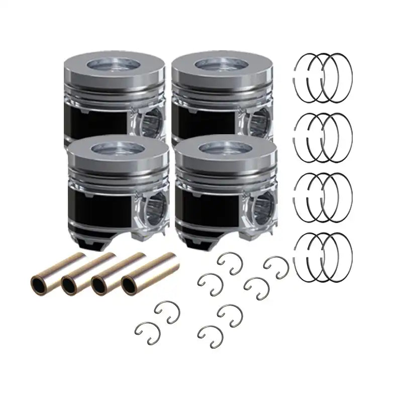 Piston Kit With Ring Set YM129902-22080 YM129903-22050 for Komatsu Skid Steer SK09J-2 Yanmar Engine 4TNE98 Komatsu Engine 4D98E