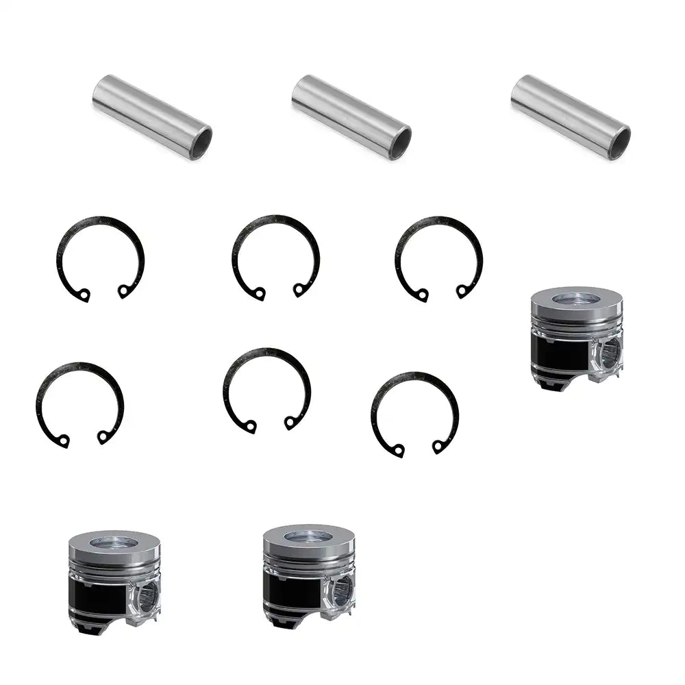 Piston Kit 129005-22080 129005-22900 3 units 1 set For Yanmar 3TNV88 Komastu 3D88E Engine