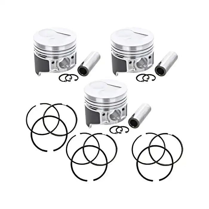 Piston and Piston Ring Set STD 78mm for Kubota D1105 Engine B2910HSD B7800HSD B3030HSD F3680 KX71 KX71H Tractor