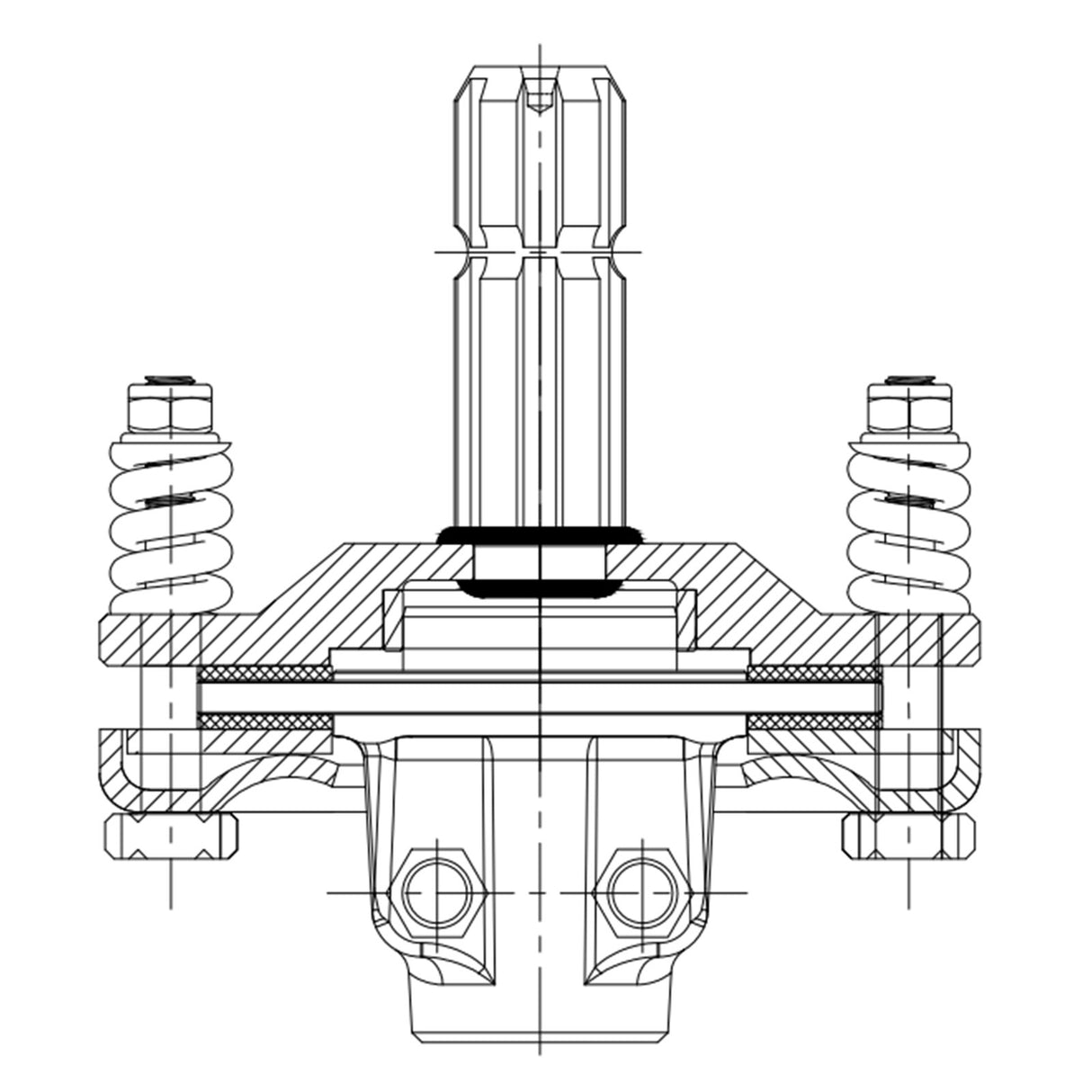 Slip Clutch, 1-3/8" PTO Slip Clutch, 6 Spline Ends PTO Friction Clutch, Carburized Steel Tractor Slip Clutch, Adjustable Rotary Cutter Slip Clutch, Black PTO Slip Clutch Spline for PTO Shaft