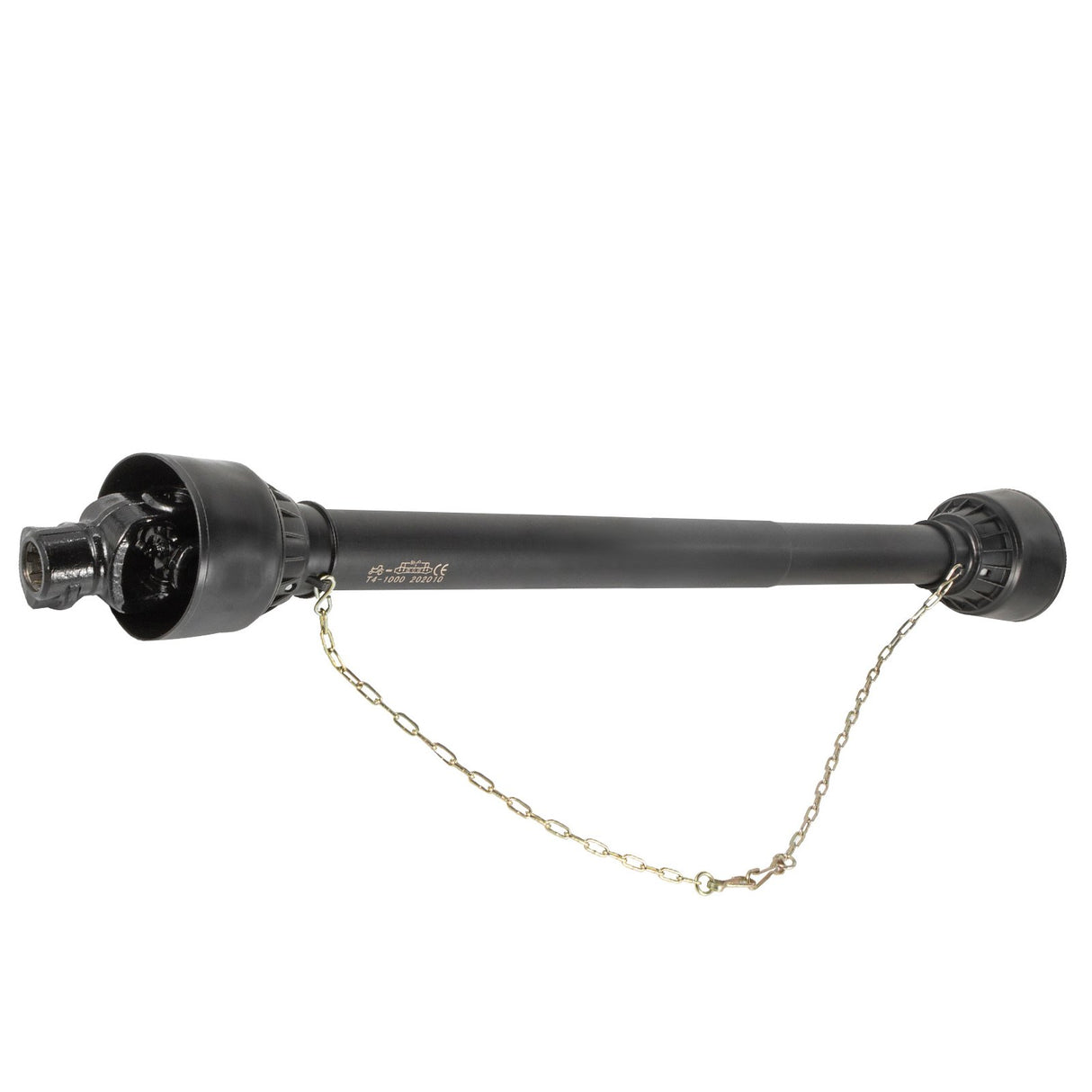 PTO Shaft 1 3/8" PTO Drive Shaft, 6 Spline End Round End PTO Driveline Shaft, Series 4 Tractor PTO Shaft, 39"-55" Brush Hog PTO Shaft, Black PTO Shaft for Bush Hog/Finish Mower/Rotary Cutter