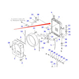 Water Tank Engine Radiator 417-03-21211 for Komatsu WA150-3 Wheel Loader