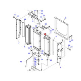 Water Tank Engine Radiator 418-03-41140 418-03-41102 418-03-41103 for Komatsu WA200-6 WA250-6 Wheel Loader