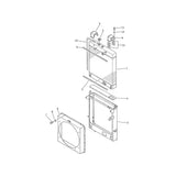 Water Tank Engine Radiator 424-03-11102 for Komatsu WA420-1 WA400-1 Wheel Loader